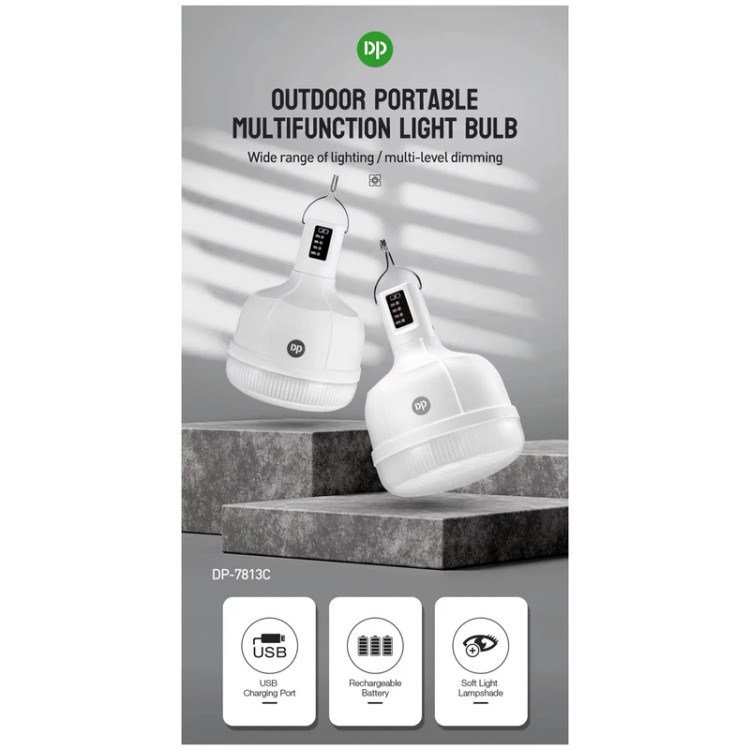 چراغ آویز شارژی 38 وات دی پی