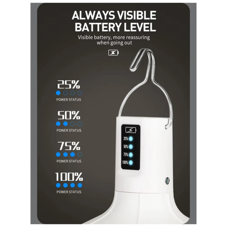 چراغ آویز شارژی 38 وات دی پی