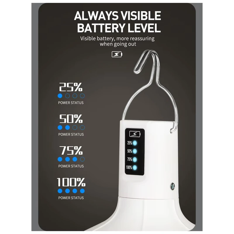 چراغ آویز شارژی 48 وات دی پی