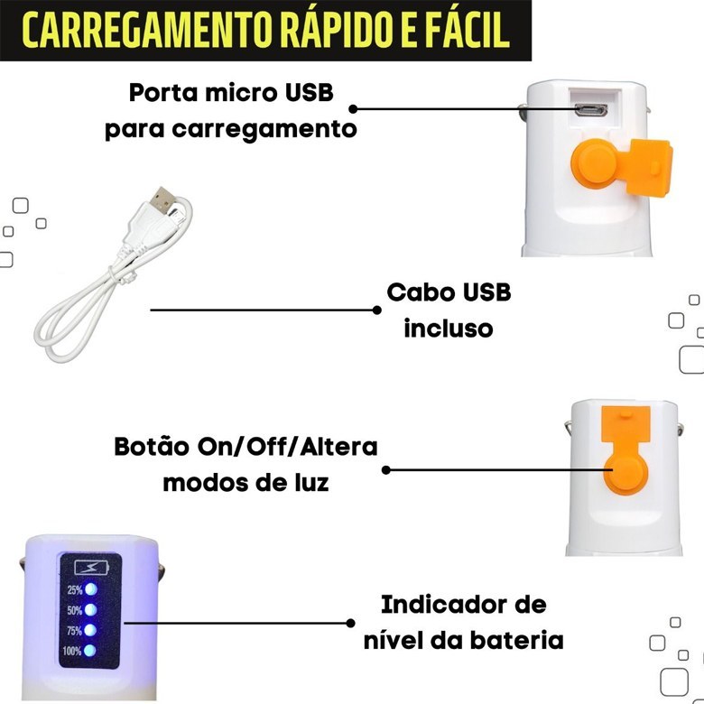 چراغ آویز شارژی 48 وات دی پی