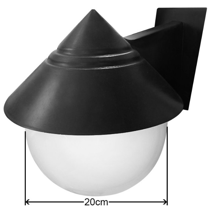 چراغ حیاطی پلاستیکی توپی (گوی وارونه)